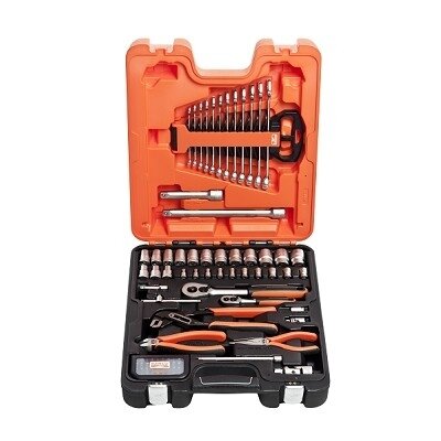 Mišrus įrankių, galvučių ir terkšlių rinkinys 1/4"-1/2", 81vnt Bahco