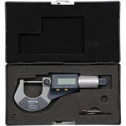 Mikrometras elektroninis 0-25mm 1 Mikrometras elektroninis 0-25mm 1