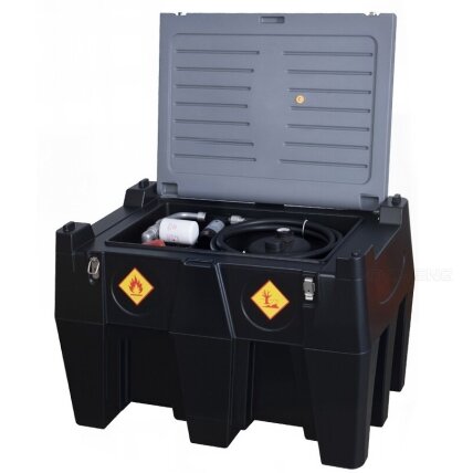 Mobili kuro talpykla 440L (plastikinė) su pompa 12V DCTP40 (automatiniu pistoletu ir filtru) 1 Mobili kuro talpykla 440L (plastikinė) su pompa 12V DCTP40 (automatiniu pistoletu ir filtru) 1
