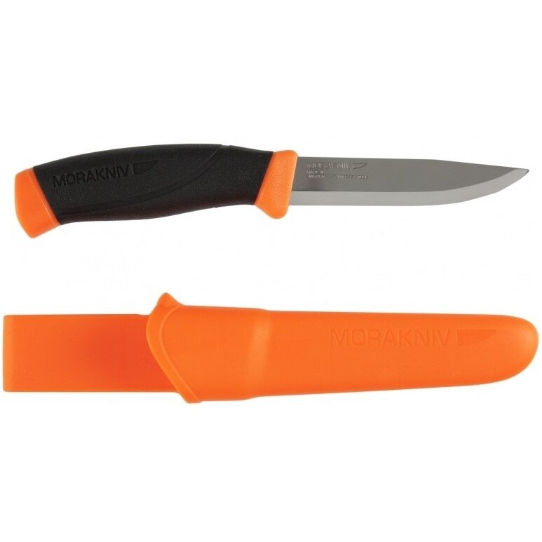 Morakniv® Companion (S) peilis, Hi-Vis Orange, nerūdijantis plienas, mažmeninė pakuotė Morakniv® Companion (S) peilis, Hi-Vis Orange, nerūdijantis plienas, mažmeninė pakuotė