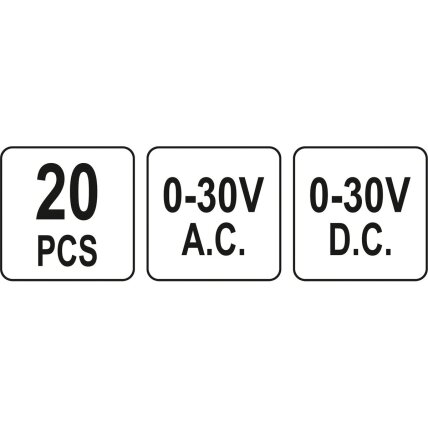 Multimetrų matavimo elementų rinkinys (20vnt) 3 Multimetrų matavimo elementų rinkinys (20vnt) 3
