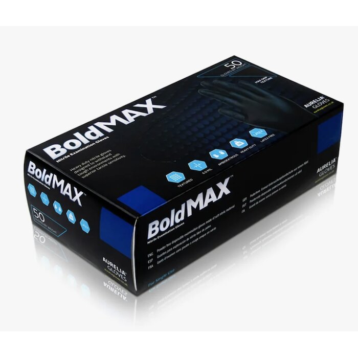 Nitrilinės pirštinės BOLD MAX, M dydis 2