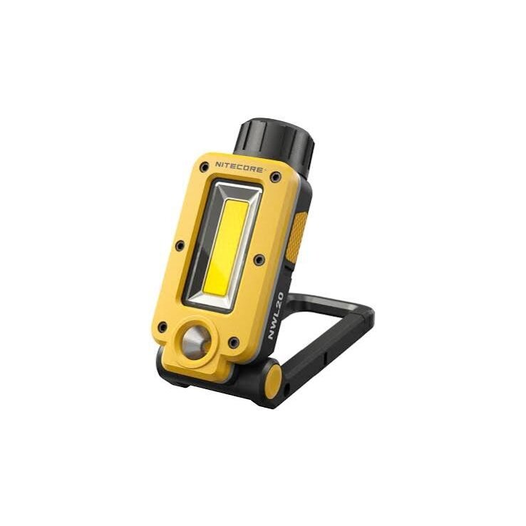 Nitecore NWL20 multifunctional rechargeable work light – 600 lumens, triple-output floodlight, spotlight, red light, USB-C charging, magnetic base, IPX5 water resistant