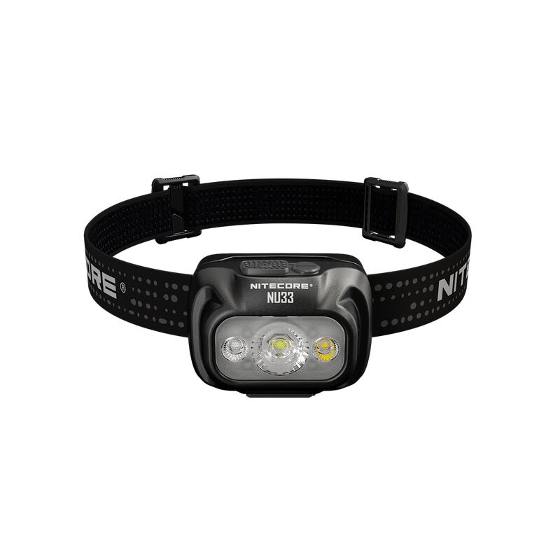 Nitecore NU33 700 lm LED įkraunama galvos lempa su balta ir raudona šviesa