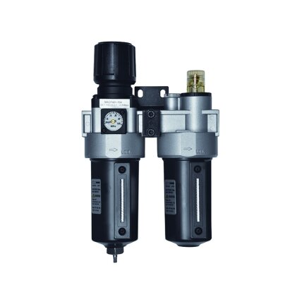 Oro tiekimo filtras su reguliatoriumi ir tepimu 1,0-8,5 bar 1/2" maks 3800 l/min Oro tiekimo filtras su reguliatoriumi ir tepimu 1,0-8,5 bar 1/2" maks 3800 l/min