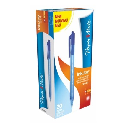 PaperMate Rašiklis „InkJoy" mėlynos sp.,100 RT M 1