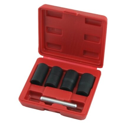 Pažeistų veržlių atsukėjų rinkinys 5vnt. 1/2" Pažeistų veržlių atsukėjų rinkinys 5vnt. 1/2"