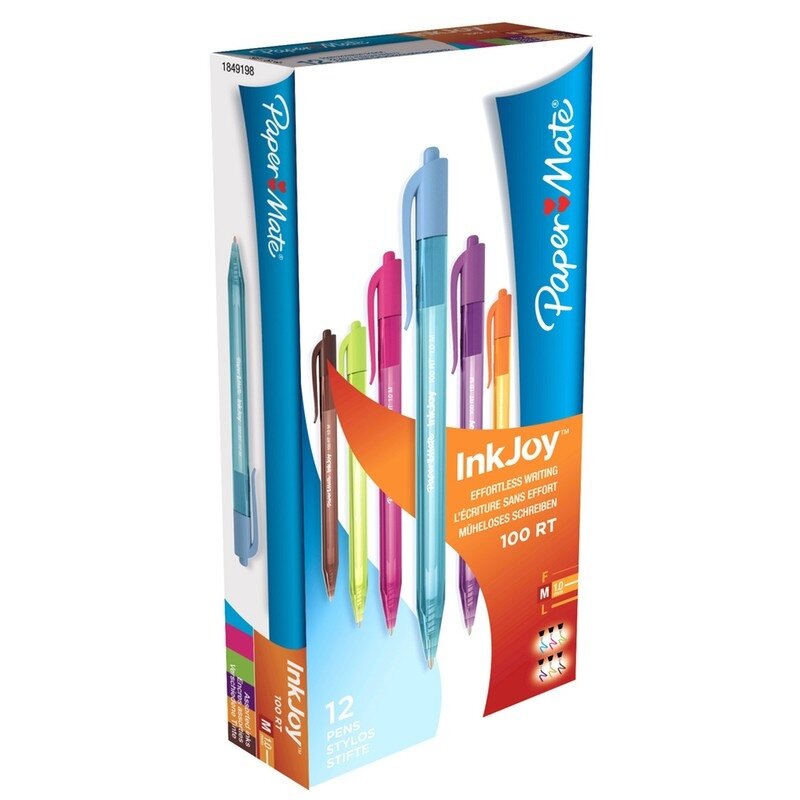 PaperMate Rašiklis „InkJoy" juodos sp., 100 RT M 2 PaperMate Rašiklis „InkJoy" juodos sp., 100 RT M 2