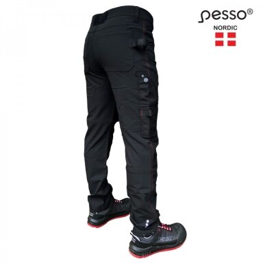 Pesso Darbo kelnės STRETCH Mercury, juodos C48