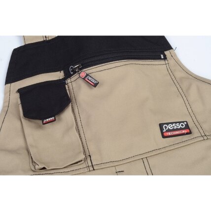 Pesso Darbo puskombinezonis Pesso Twill, smėlio 50/200 2 Pesso Darbo puskombinezonis Pesso Twill, smėlio 50/200 2