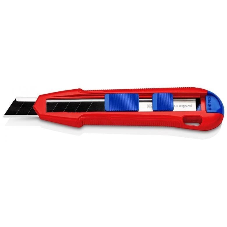 Peilis su keičiama geležte 18mm CutiX KNIPEX Peilis su keičiama geležte 18mm CutiX KNIPEX