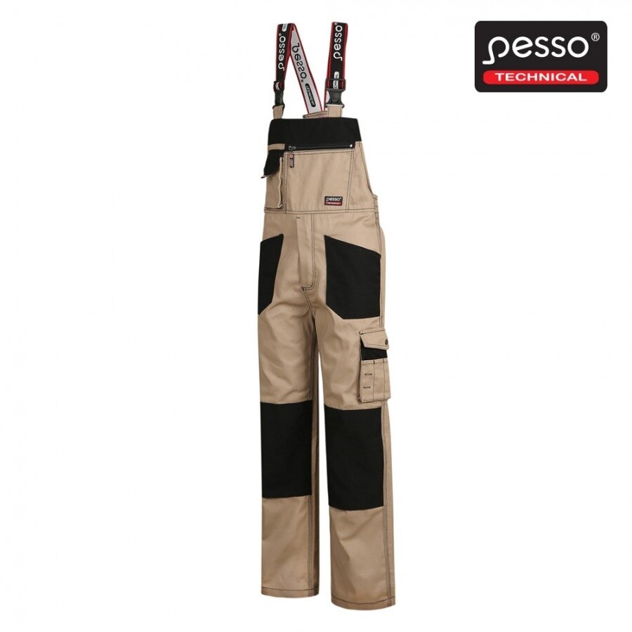 Pesso Darbo puskombinezonis Pesso Twill, smėlio 50/188 Pesso Darbo puskombinezonis Pesso Twill, smėlio 50/188
