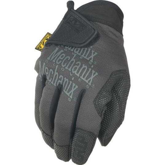 Pirštinės Mechanix Specialty Grip juodos/pilkos XL dydis. Velcro, gumuotas delnas, Trek Dry Pirštinės Mechanix Specialty Grip juodos/pilkos XL dydis. Velcro, gumuotas delnas, Trek Dry