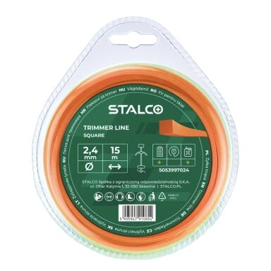 Pjovimo valas STALCO 2,7x15m kvadratinis