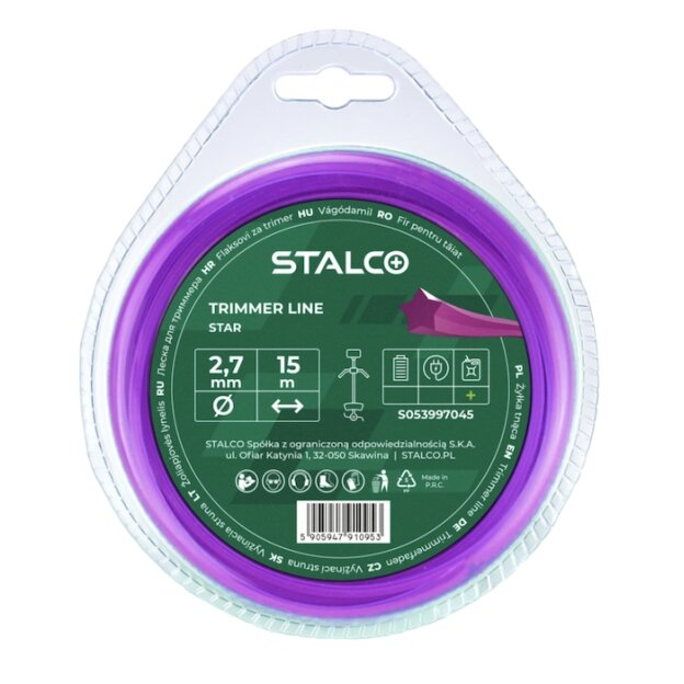 Pjovimo valas STALCO 1,6x15m žvaigždutė