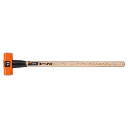 Plaktukas-kūjis aštuonkampe dviguba galva 4500g, medinis kotas 91cm Plaktukas-kūjis aštuonkampe dviguba galva 4500g, medinis kotas 91cm