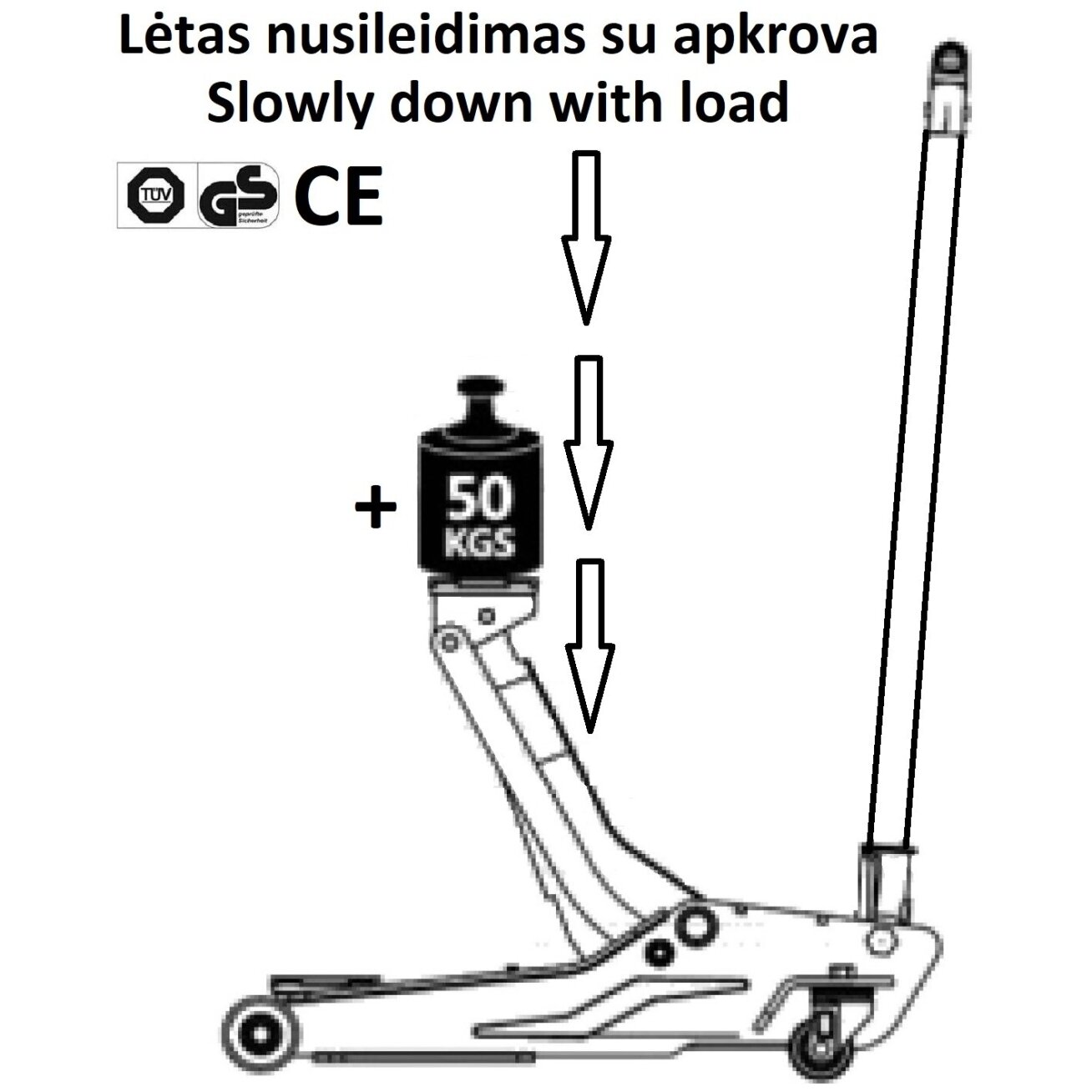 Pneumo-hidraulinis domkratas 20t 4 Pneumo-hidraulinis domkratas 20t 4