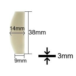 Pneumatinio veržliasukio 1/2" AT241 rotor blade (6vnt.) Nr. 17. Atsarginė dalis 1 Pneumatinio veržliasukio 1/2" AT241 rotor blade (6vnt.) Nr. 17. Atsarginė dalis 1