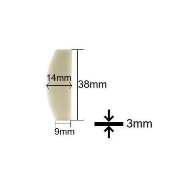 Pneumatinio veržliasukio 1/2" AT241 rotor blade (6vnt.) Nr. 17. Atsarginė dalis