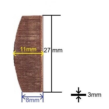 Pneumatinio veržliasukio 1/2“ Mini C1522 rotor blade (6vnt.) Atsarginė dalis 1 Pneumatinio veržliasukio 1/2“ Mini C1522 rotor blade (6vnt.) Atsarginė dalis 1