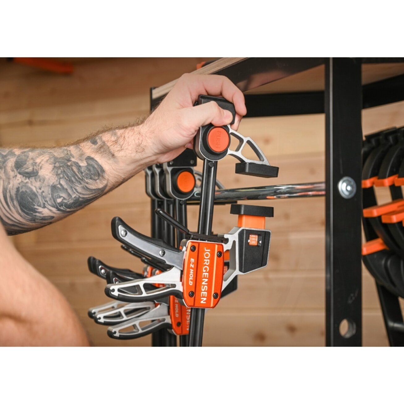 Pony Jorgensen Aliuminis spaustuvas MEDIUM DUTY su jėgos matuokliu 150 mm, Pony Jorgensen 4