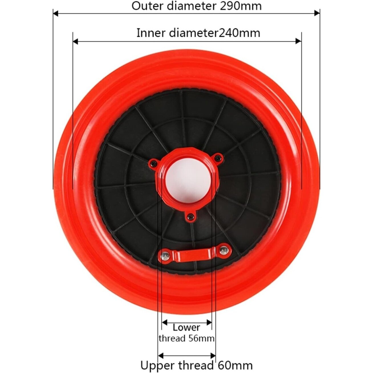 Prispaudimo plokštė tepalo preso užpildymui 290mm (56/60mm) 1 Prispaudimo plokštė tepalo preso užpildymui 290mm (56/60mm) 1
