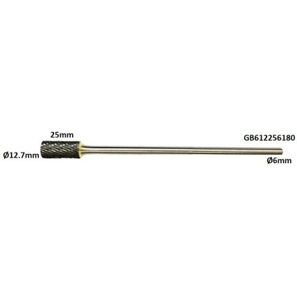 Prailginta freza kietmetalio B cilindro formos Ø12.7 x 25mm Prailginta freza kietmetalio B cilindro formos Ø12.7 x 25mm