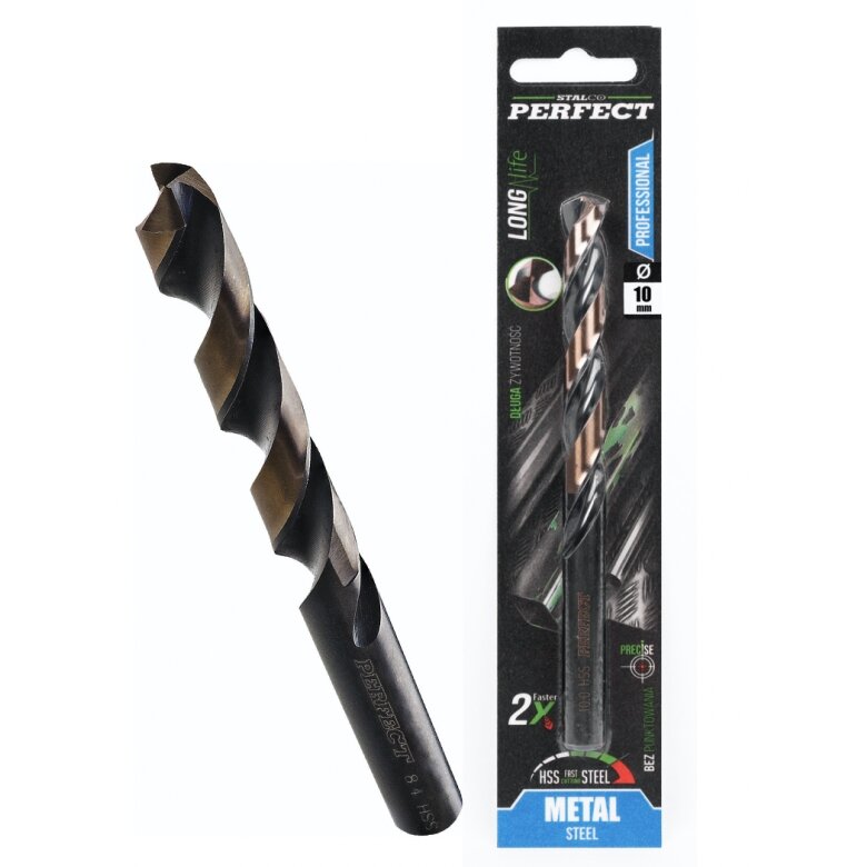 Prailgintas grąžtas metalui DIN340 STALCO 8,5mm Prailgintas grąžtas metalui DIN340 STALCO 8,5mm