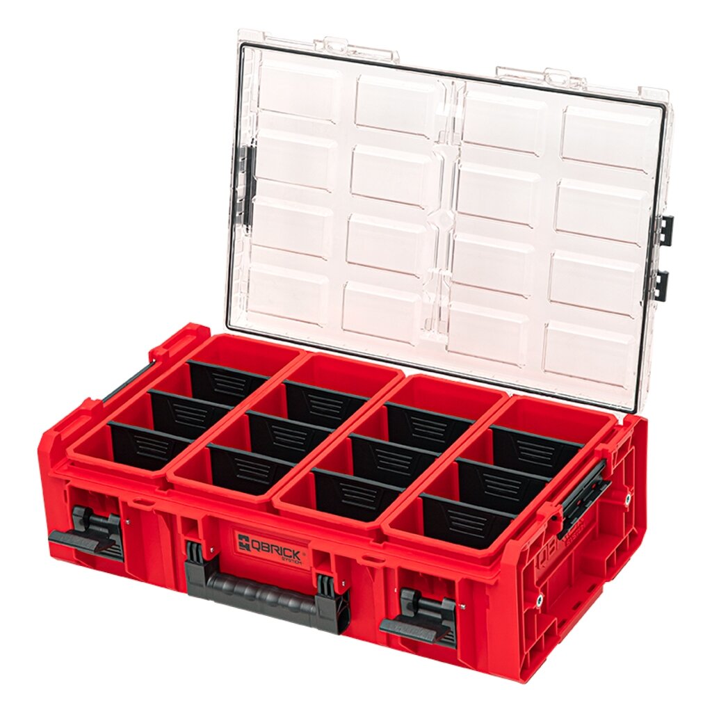Qbrick QBRICK ONE smulkmenų dėtuvė 2XL 2.0 RED + adapteris (2 vnt.) 2 Qbrick QBRICK ONE smulkmenų dėtuvė 2XL 2.0 RED + adapteris (2 vnt.) 2