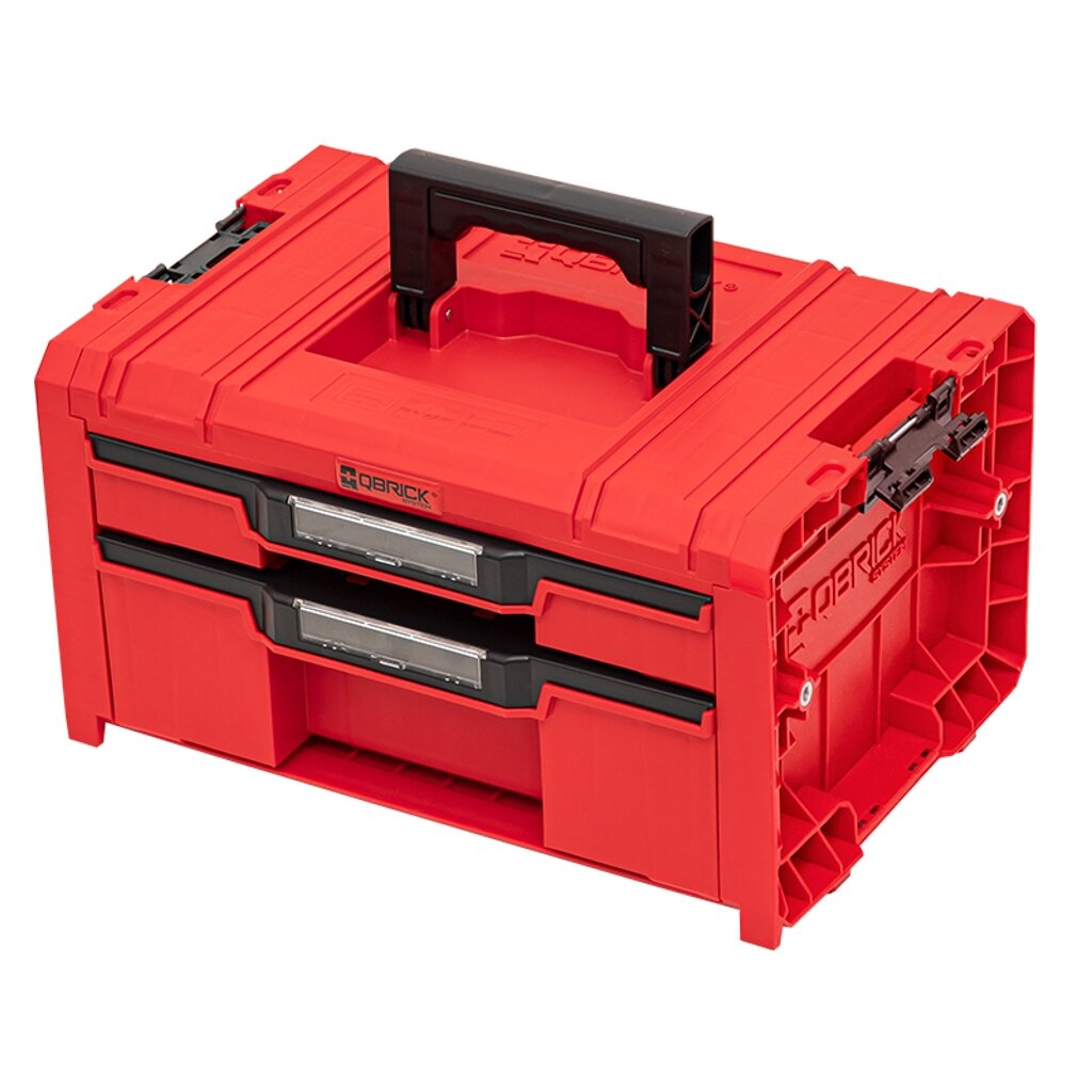 Qbrick QBRICK PRO įrankių dėžė su 2 stalčiais 2.0 EXPERT RED 1