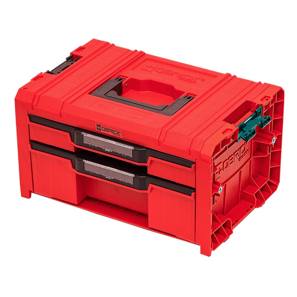 Qbrick QBRICK PRO įrankių dėžė su 2 stalčiais 2.0 EXPERT RED Qbrick QBRICK PRO įrankių dėžė su 2 stalčiais 2.0 EXPERT RED