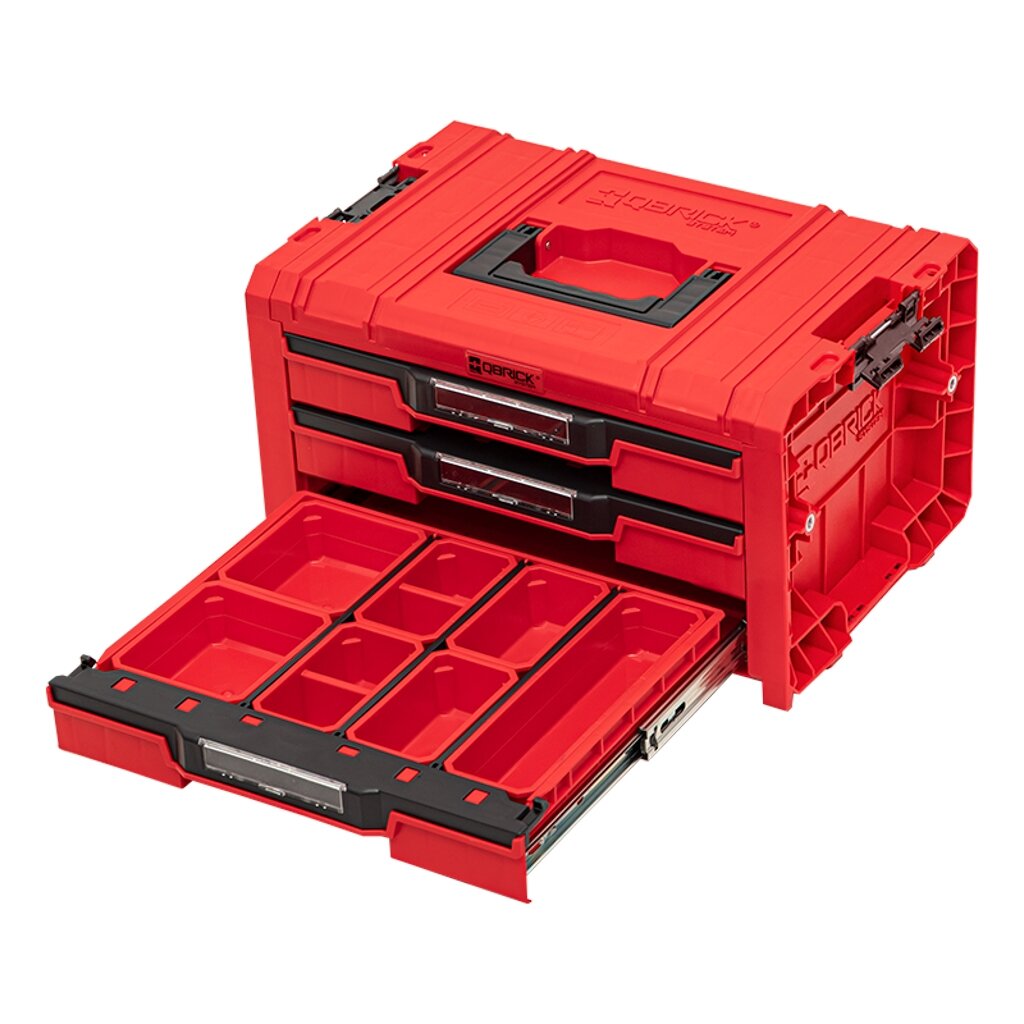 Qbrick QBRICK PRO įrankių dėžė su 3 stalčiais 2.0 EXPERT RED 4 Qbrick QBRICK PRO įrankių dėžė su 3 stalčiais 2.0 EXPERT RED 4