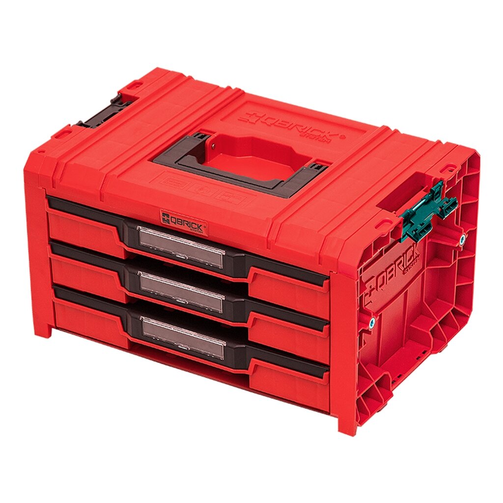 Qbrick QBRICK PRO įrankių dėžė su 3 stalčiais 2.0 EXPERT RED Qbrick QBRICK PRO įrankių dėžė su 3 stalčiais 2.0 EXPERT RED