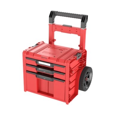 Qbrick Įrankių dėžė su ratukais, PRO 2.0 PLUS, 3 stalčiai, QBRICK