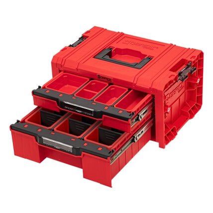 Qbrick QBRICK PRO įrankių dėžė su 2 stalčiais 2.0 EXPERT RED 3 Qbrick QBRICK PRO įrankių dėžė su 2 stalčiais 2.0 EXPERT RED 3