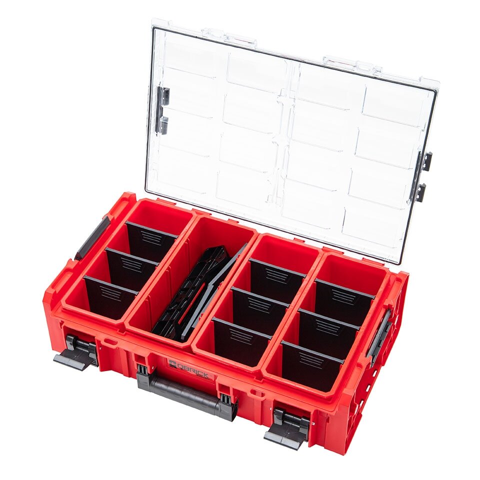 Qbrick QBRICK ONE smulkmenų dėtuvė 2XL 2.0 RED + adapteris (2 vnt.) 1
