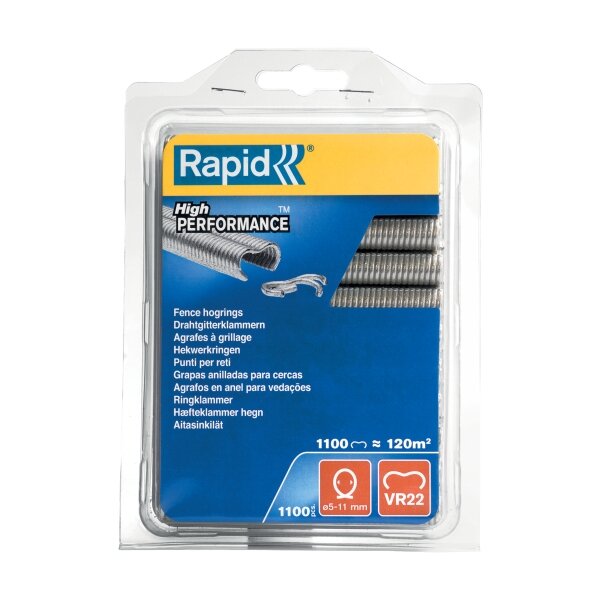 Rapid Sukabinimo kabės VR22 cinkas 1100 vnt. 1 Rapid Sukabinimo kabės VR22 cinkas 1100 vnt. 1