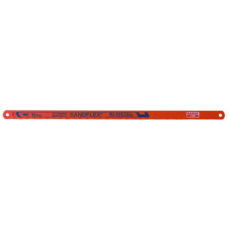Rankinio pjūklo geležtė metalui Bahco Sandflex® 18TPI 300mm Rankinio pjūklo geležtė metalui Bahco Sandflex® 18TPI 300mm