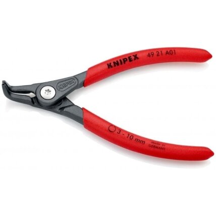 Replės išoriniams žiedams. Lenktos 130mm (Ø3-10mm) KNIPEX 2 Replės išoriniams žiedams. Lenktos 130mm (Ø3-10mm) KNIPEX 2