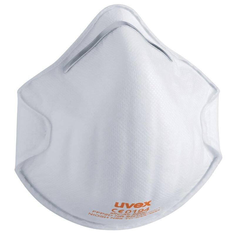 Respiratorius Uvex Silv-Air Classic 2200 FFP2, puodelio tipo be vožtuvo, baltas, 3 vnt mažmeninėje pakuotėje Respiratorius Uvex Silv-Air Classic 2200 FFP2, puodelio tipo be vožtuvo, baltas, 3 vnt mažmeninėje pakuotėje
