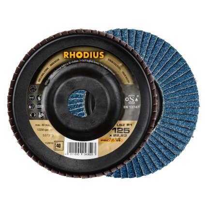 Rhodius Lapelinis šlifavimo diskas „Rhodius" 180 mm. LSZ80 Rhodius Lapelinis šlifavimo diskas „Rhodius" 180 mm. LSZ80