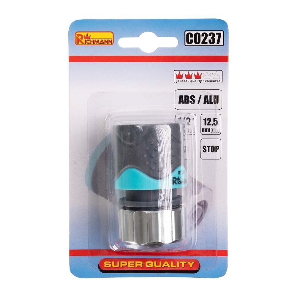 Richmann Žarnos jungtis ABS/ALU 1/2" Stop-system 2 Richmann Žarnos jungtis ABS/ALU 1/2" Stop-system 2