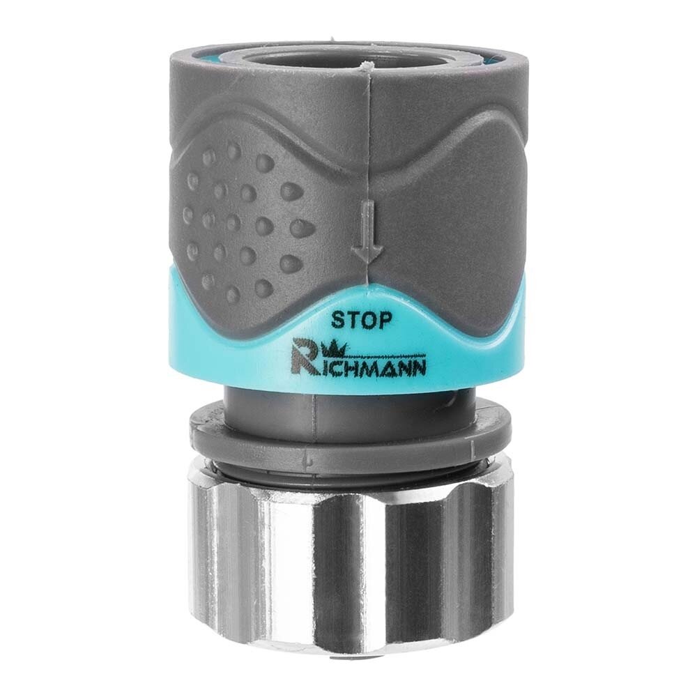Richmann Žarnos jungtis ABS/ALU 1/2" Stop-system Richmann Žarnos jungtis ABS/ALU 1/2" Stop-system