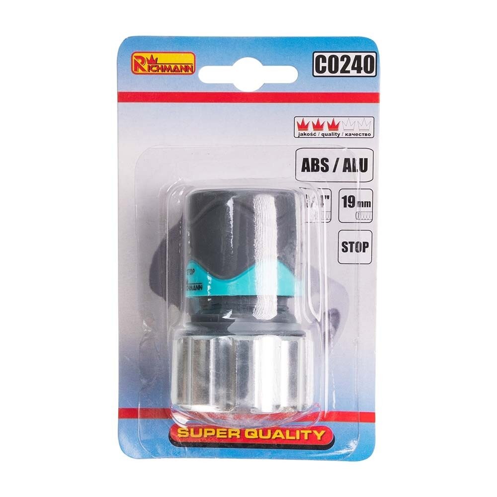 Richmann Žarnos jungtis ABS/ALU 3/4" Stop-system 2
