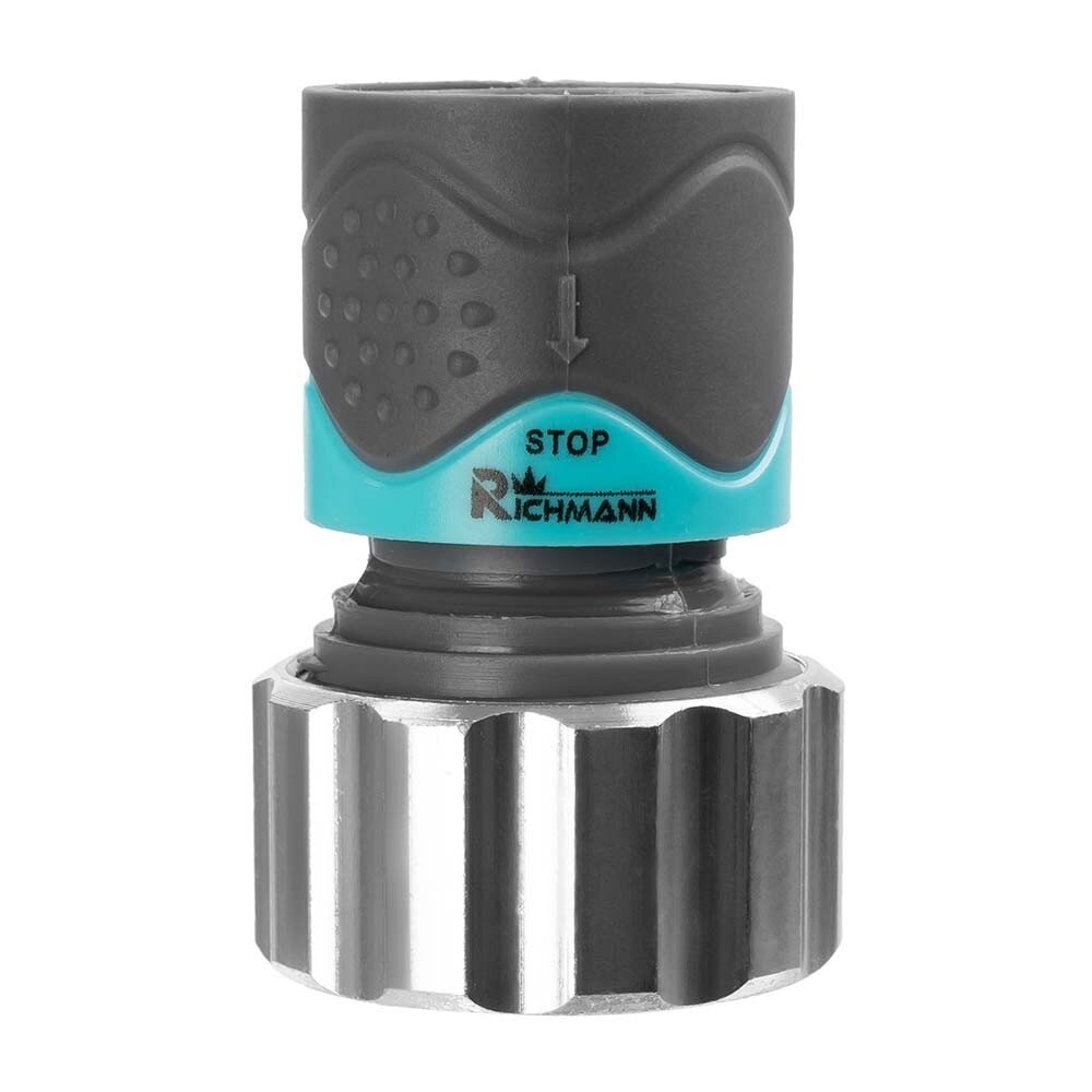 Richmann Žarnos jungtis ABS/ALU 3/4" Stop-system Richmann Žarnos jungtis ABS/ALU 3/4" Stop-system