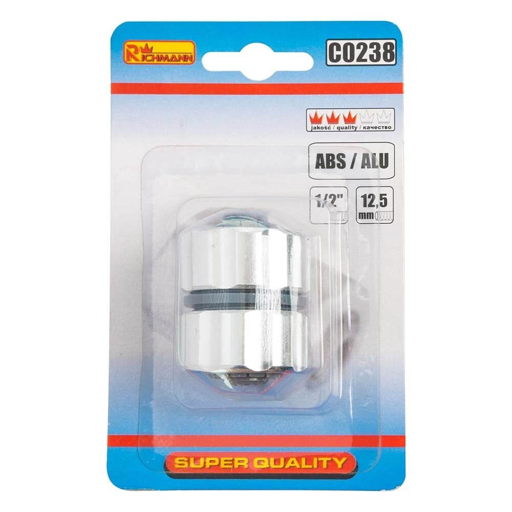 Richmann Žarnos sujungimas ABS/ALU 1/2" 2 Richmann Žarnos sujungimas ABS/ALU 1/2" 2