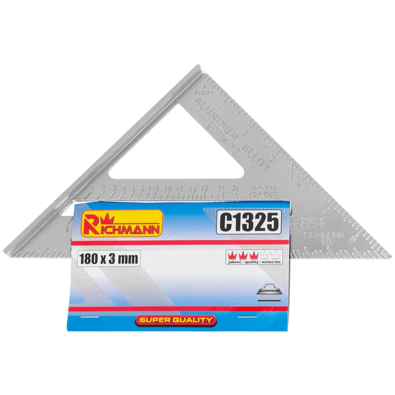 Richmann Aliuminis mat. trikampis 180 x 3 mm 3 Richmann Aliuminis mat. trikampis 180 x 3 mm 3