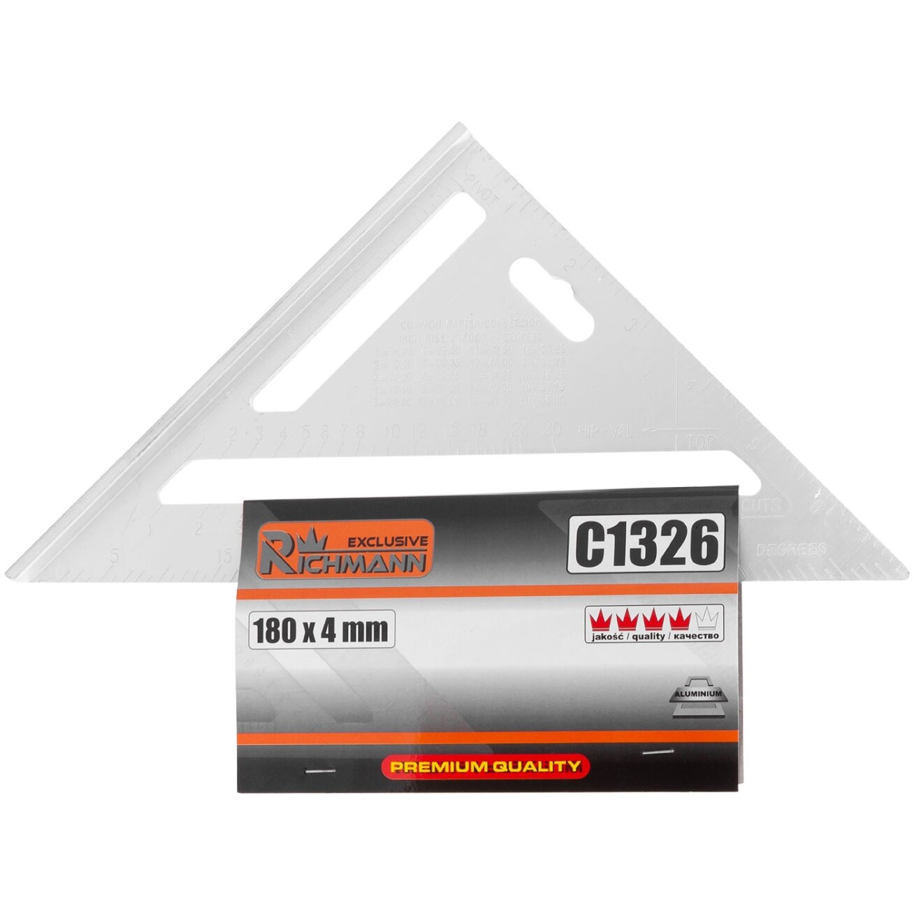 Richmann Aliuminis mat. trikampis 180 x 4 mm 3 Richmann Aliuminis mat. trikampis 180 x 4 mm 3