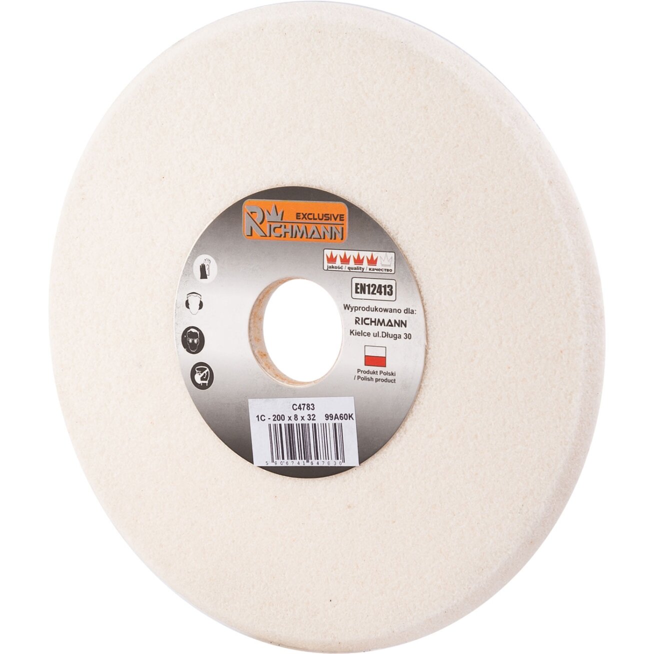Richmann KERAMINIS ŠLIFAVIMO DISKAS GALANDIMUI 200x8x32 99A60K 1 Richmann KERAMINIS ŠLIFAVIMO DISKAS GALANDIMUI 200x8x32 99A60K 1