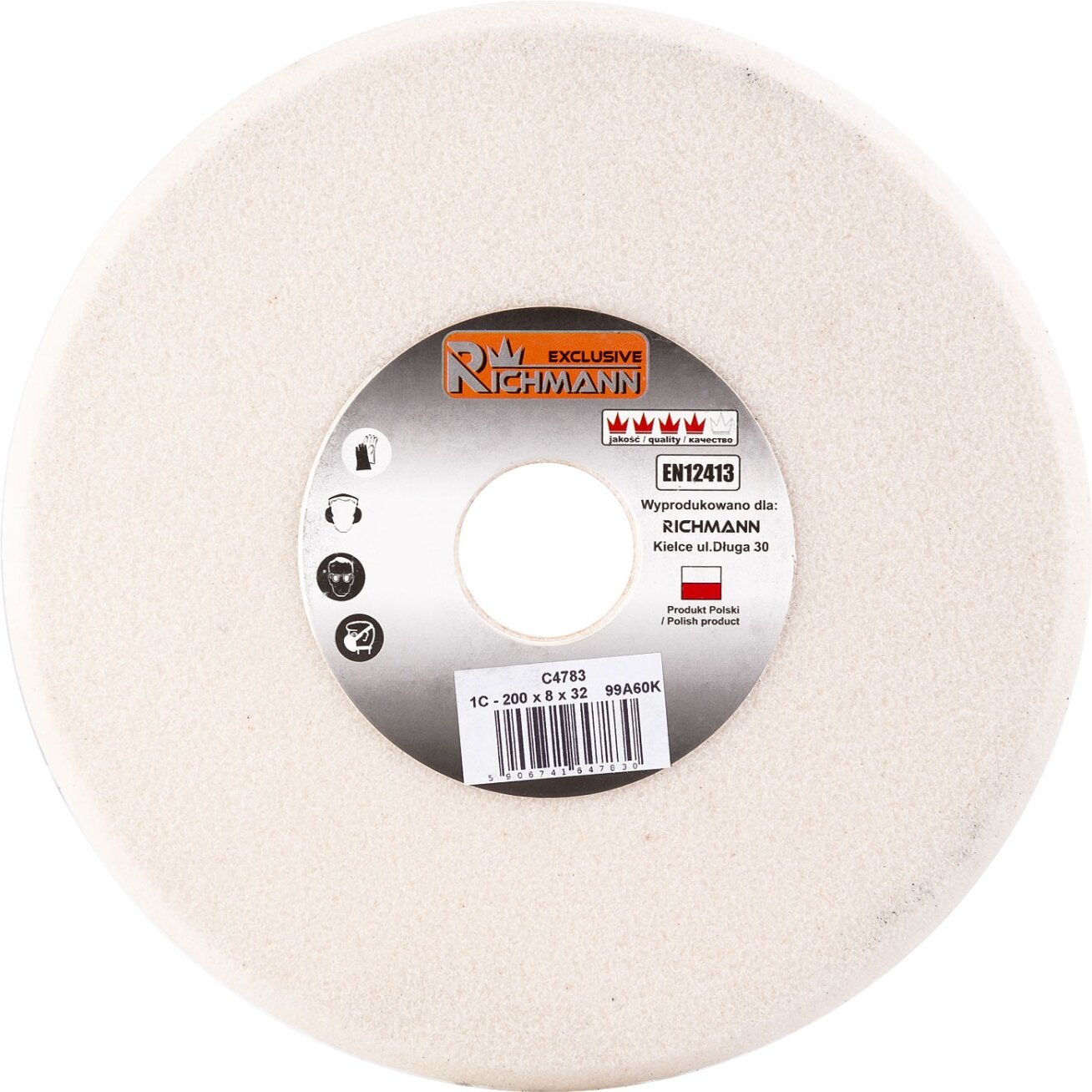 Richmann KERAMINIS ŠLIFAVIMO DISKAS GALANDIMUI 200x8x32 99A60K Richmann KERAMINIS ŠLIFAVIMO DISKAS GALANDIMUI 200x8x32 99A60K